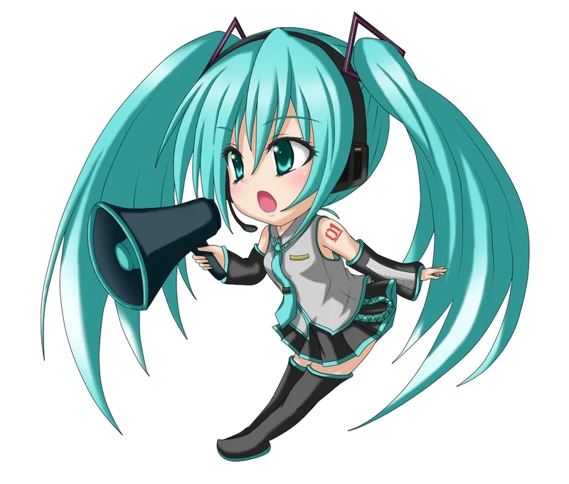 Ngắm chibi Hatsune Miku với nét vẽ siêu cute và ngộ nghĩnh