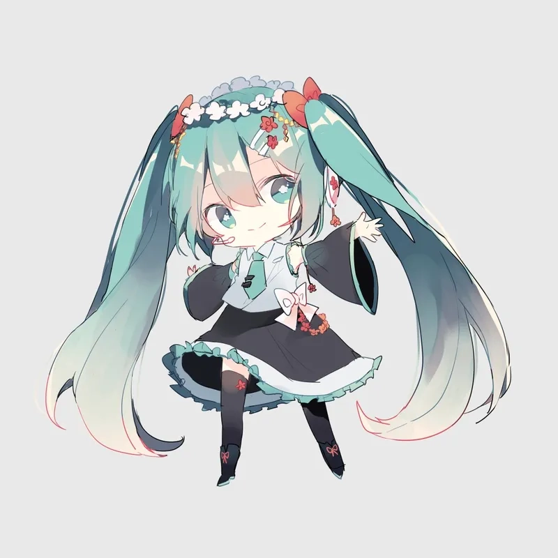 Sưu tầm Miku chibi trong bộ sưu tập hình ảnh anime độc đáo