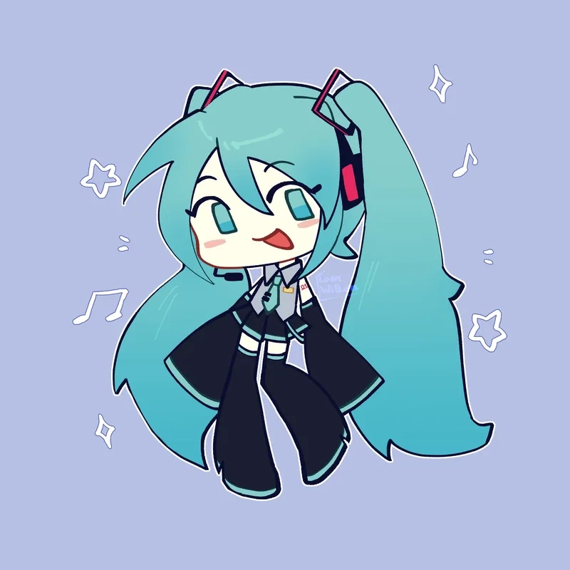 Tải hình ảnh Miku chibi để làm mới bộ sưu tập anime