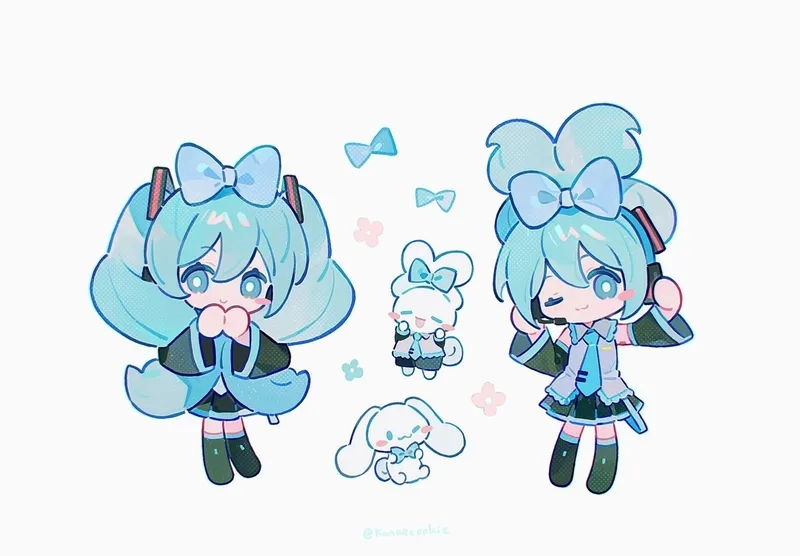 Thử vẽ chibi Miku để tạo ra tác phẩm nghệ thuật của riêng bạn