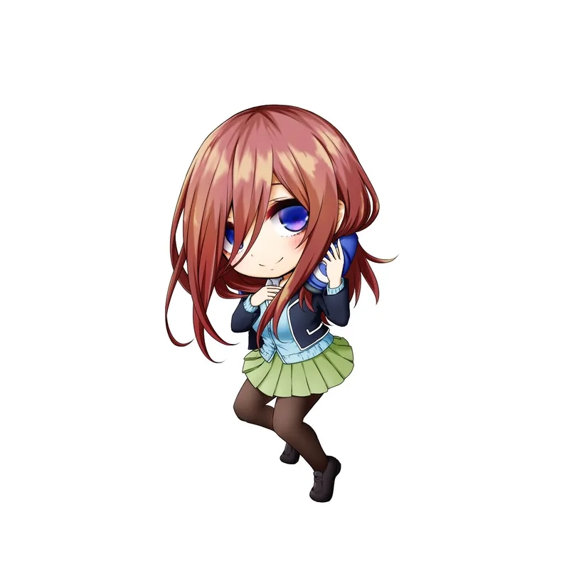 Tải ảnh Miku Nakano chibi làm hình nền cực kỳ đáng yêu
