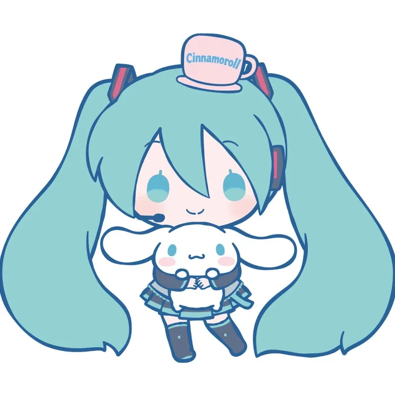 Khám phá Miku Cinnamoroll chibi với sự kết hợp siêu dễ thương