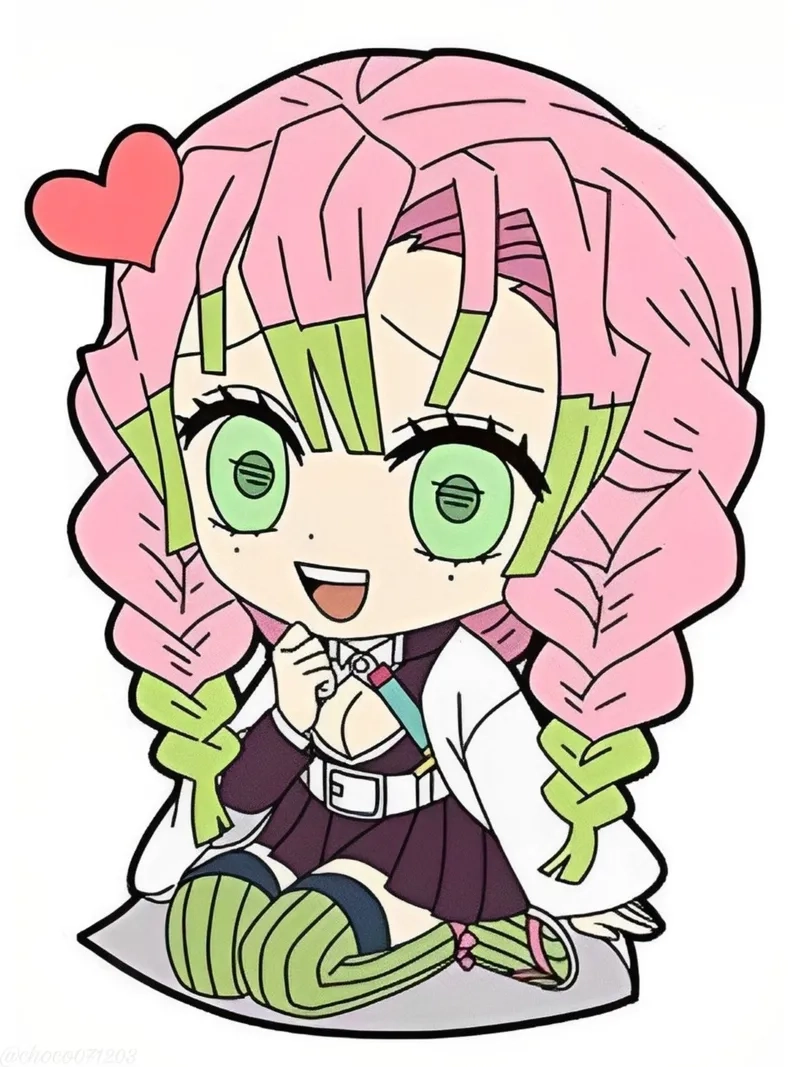 Tải ngay hình Mitsuri chibi đáng yêu cho bộ sưu tập anime