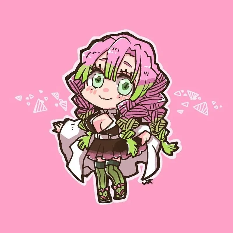 Ngắm Mitsuri chibi cute làm tan chảy trái tim fan Kimetsu