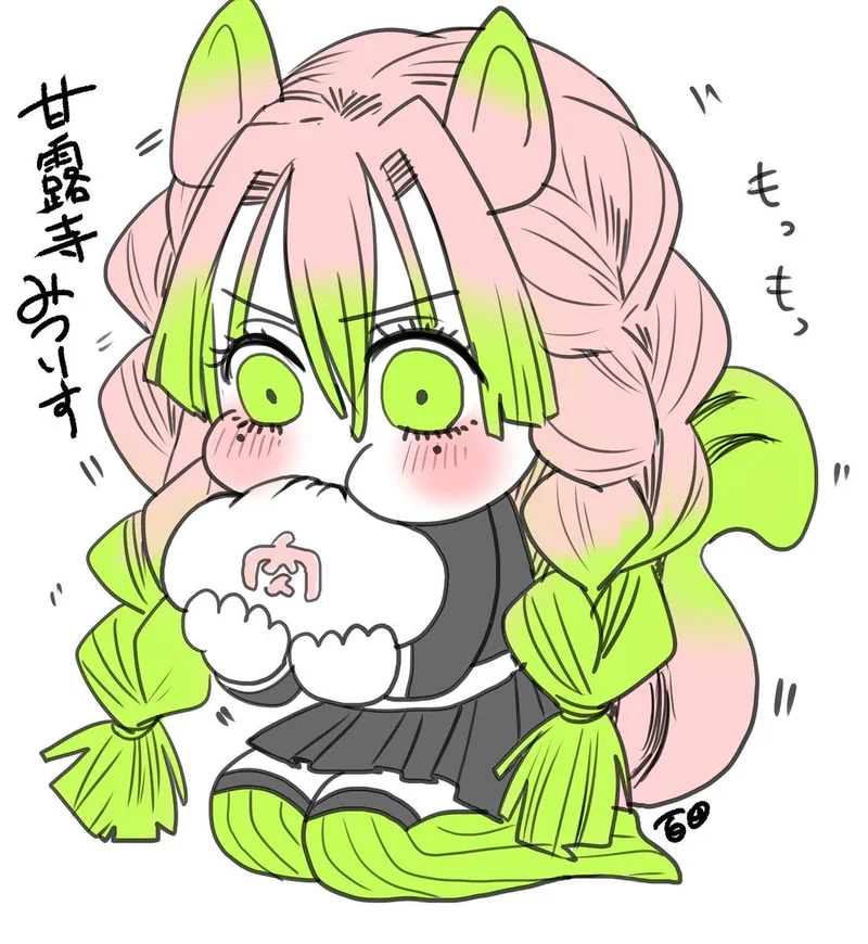 Kanroji Mitsuri chibi cute khiến fan anime mê mẩn