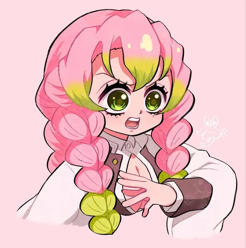 Chibi Mitsuri and Shinobu tạo nên cặp đôi anime hoàn hảo