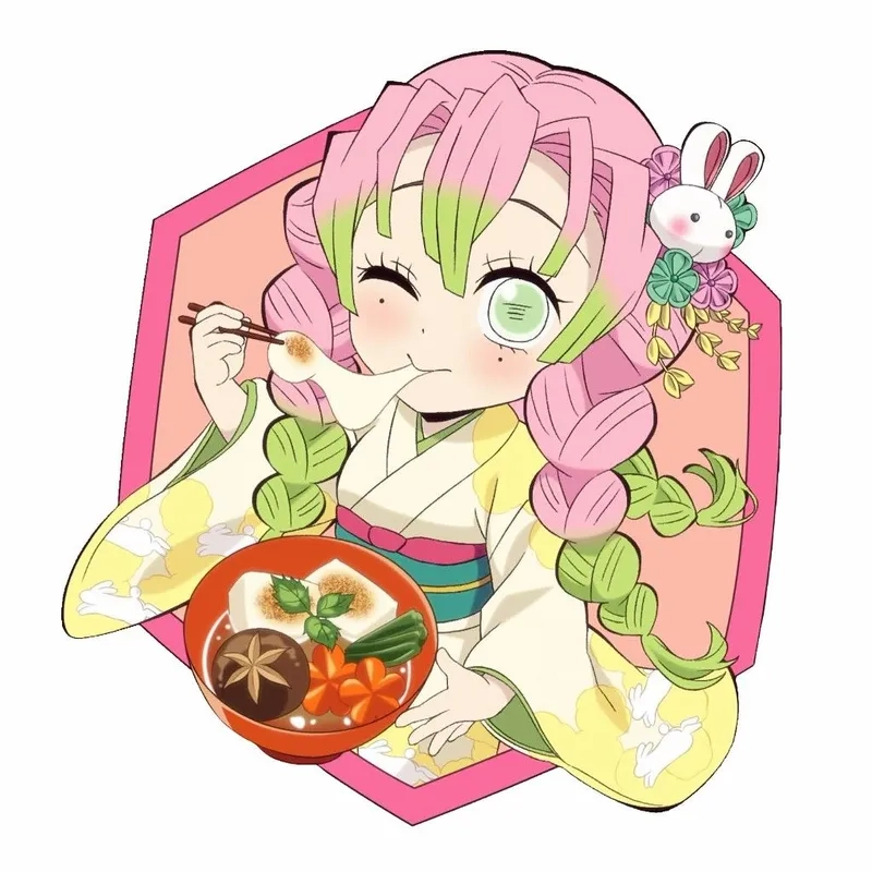 Chibi Mitsuri cute khiến bạn không thể rời mắt khỏi màn hình