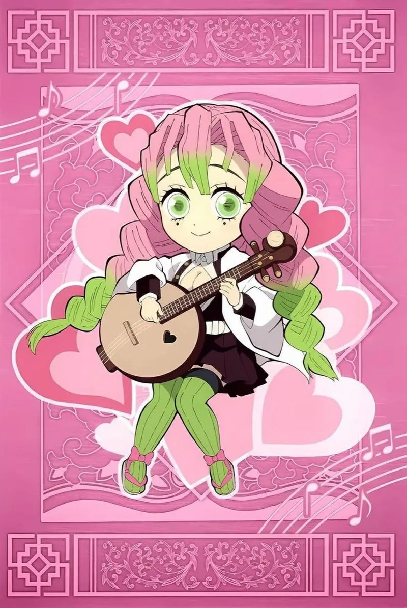 Chibi Mitsuri face siêu đáng yêu làm nổi bật mọi biểu cảm