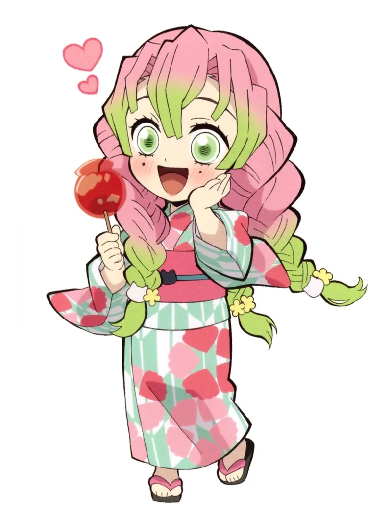 Khám phá chibi Mitsuri official art từ Kimetsu no Yaiba