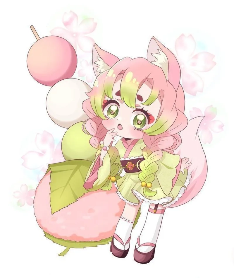 Cute chibi Mitsuri mang đến năng lượng tích cực mỗi ngày