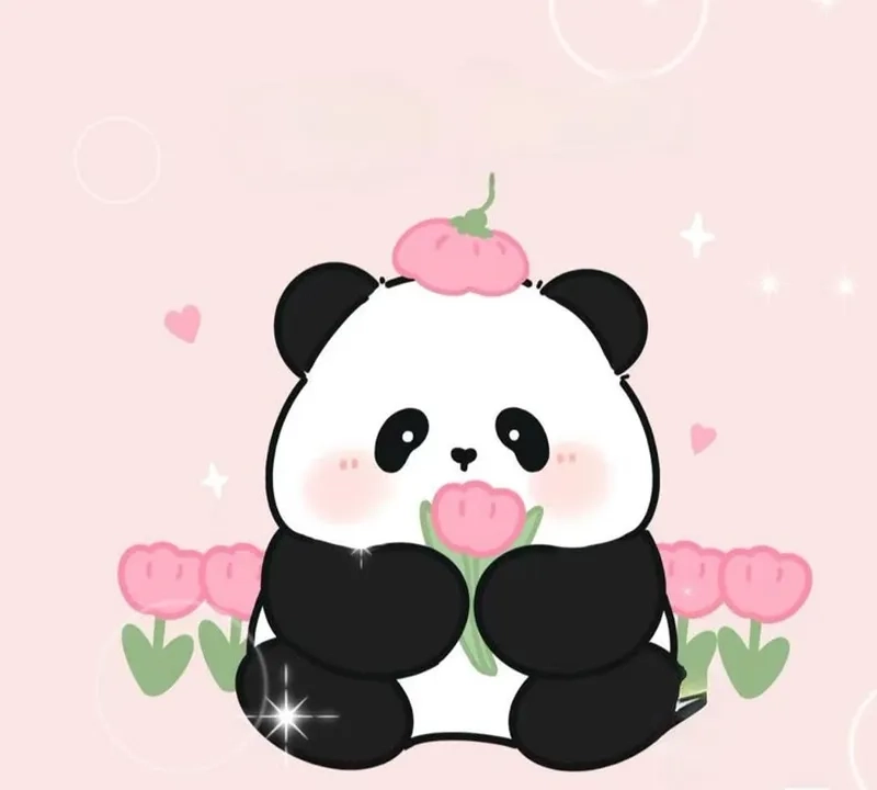 Khám phá panda chibi để làm hình nền siêu dễ thương