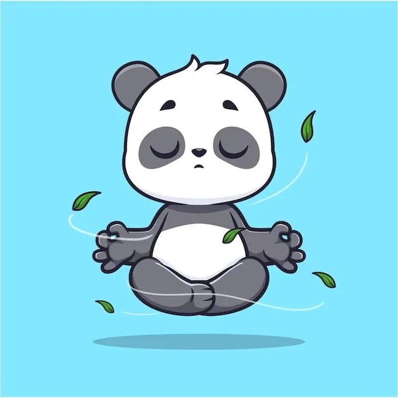 Lưu nhanh hình panda chibi để làm quà tặng