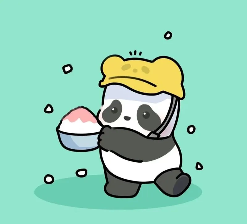 Thích mê chibi panda kawaii siêu ngọt ngào