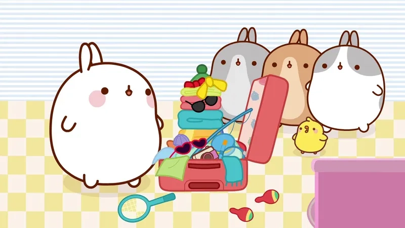 Tìm thỏ cute hoạt hình để làm hình nền sinh động