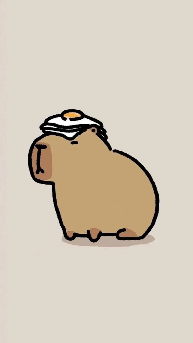 Capybara chibi cute khiến bạn tan chảy với vẻ ngoài đáng yêu