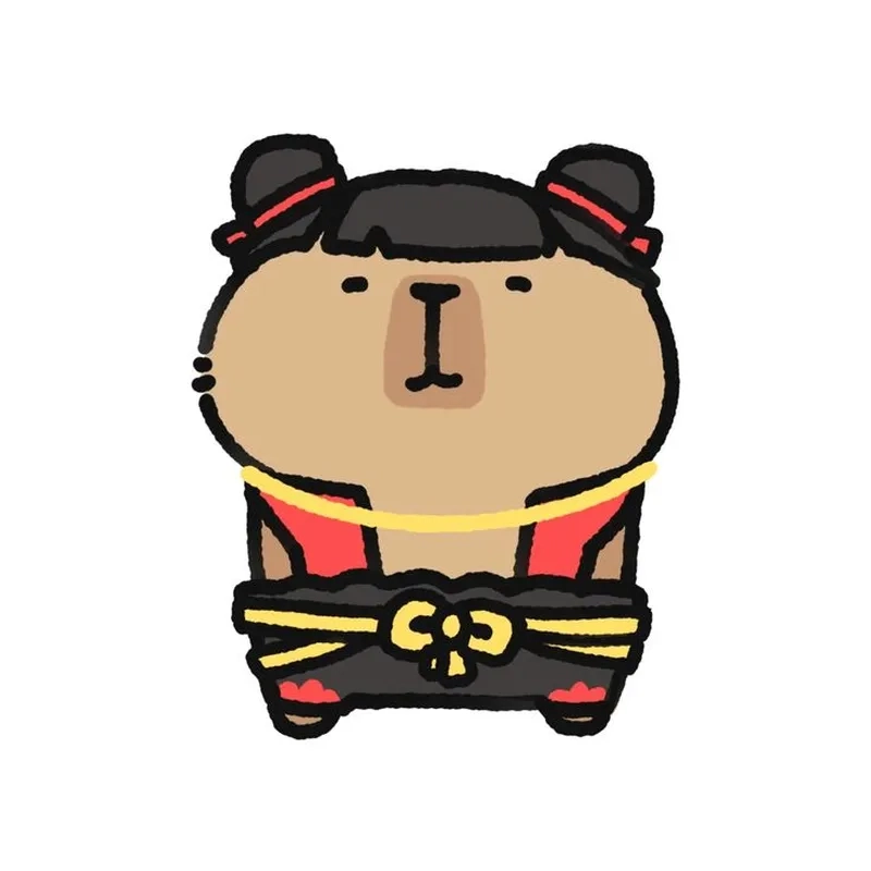 Hình nền capybara cute chibi làm đẹp màn hình điện thoại