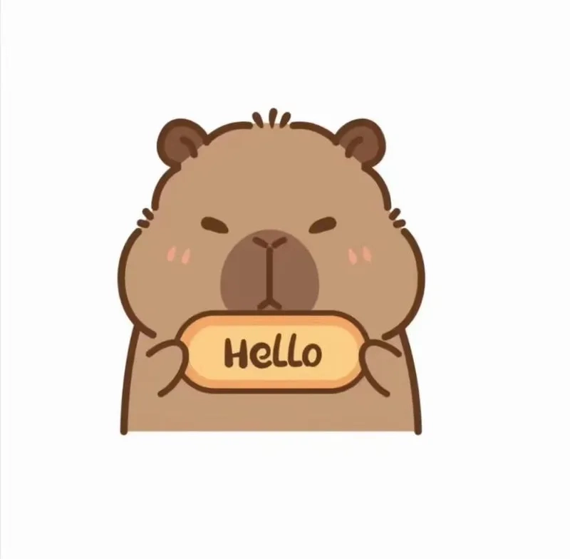 Thử vẽ capybara cute chibi để khoe tài năng nghệ thuật