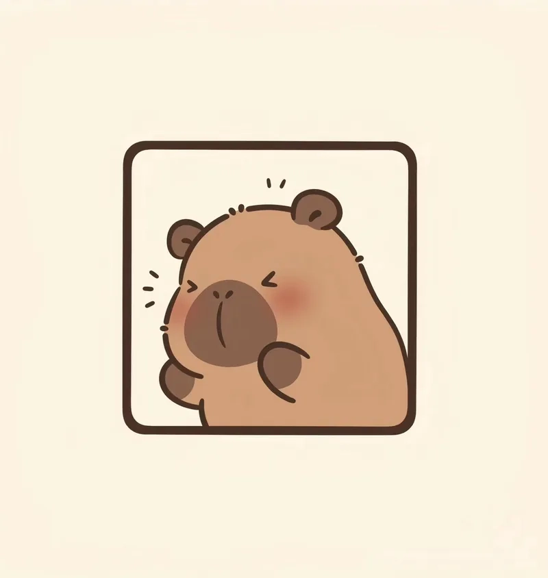 Hướng dẫn cách vẽ capybara chibi đơn giản cho người mới