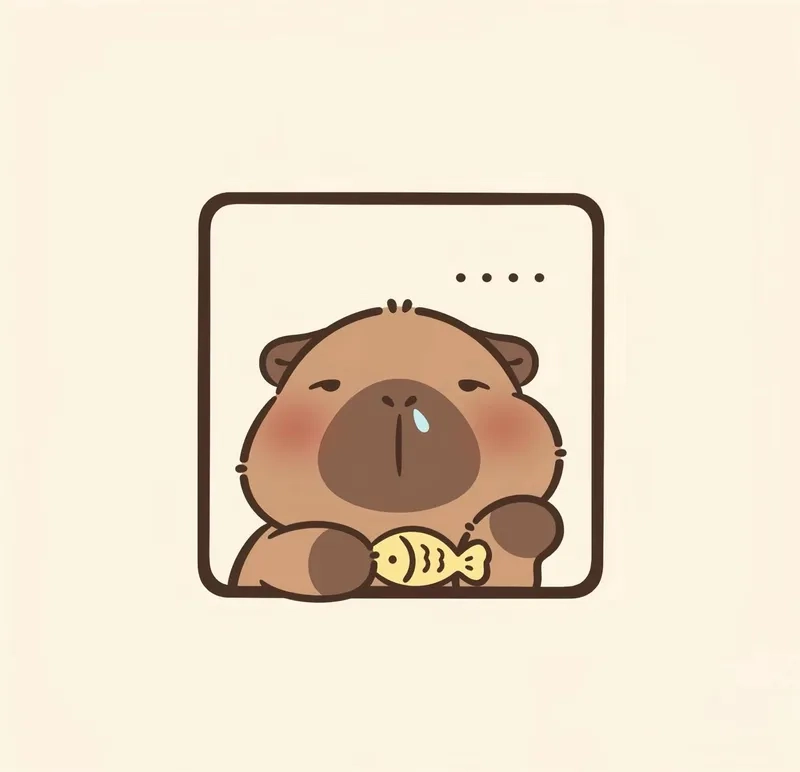 Avatar hình nền capybara cute chibi siêu đáng yêu cho fan