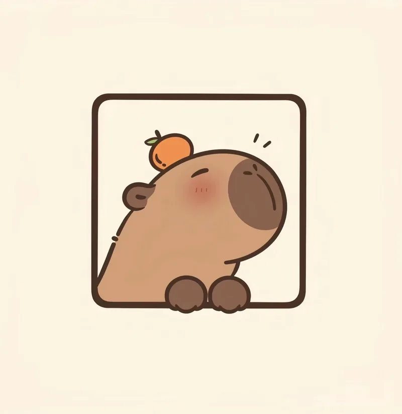 Hình vẽ capybara chibi cute khiến bạn muốn thử vẽ ngay