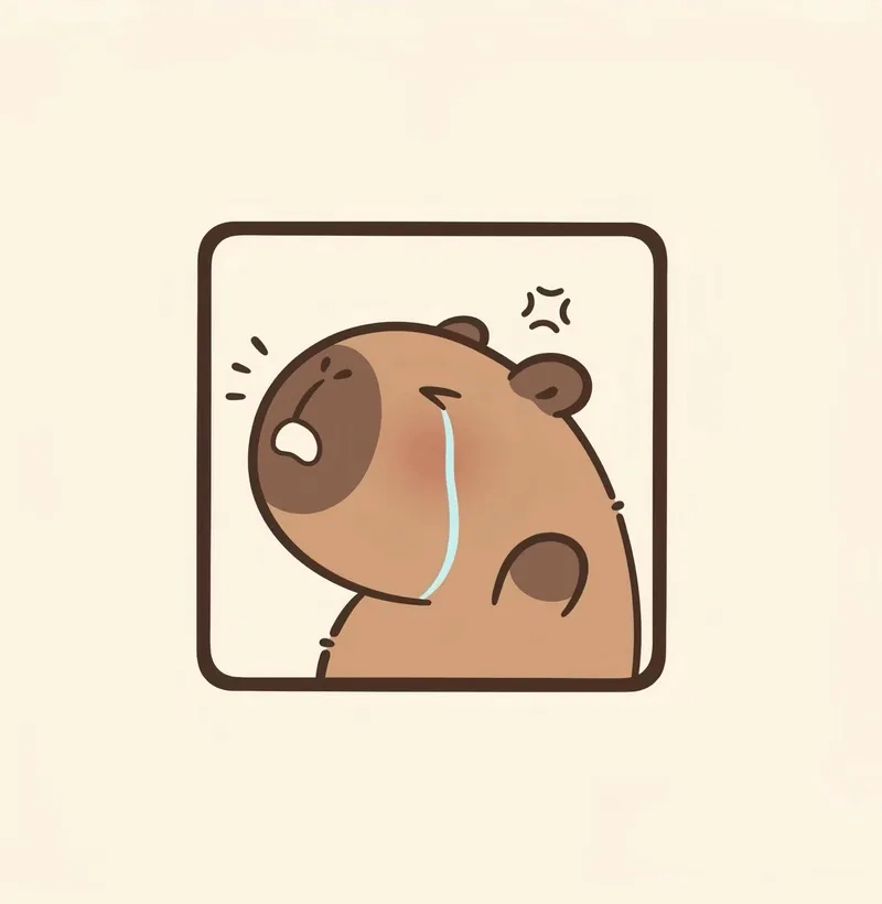 Hình vẽ capybara chibi và cách tạo hình chú capybara ngộ nghĩnh