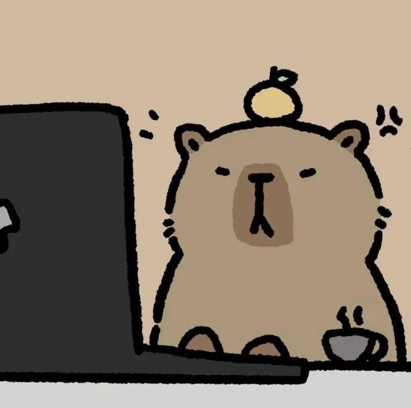 Hình ảnh nền hình ảnh nền capybara chibi cho thiết kế sáng tạo