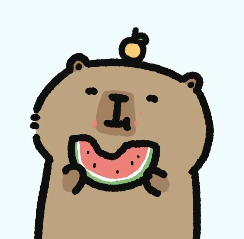 Capybara hình capybara chibi cute khiến fan không thể rời mắt