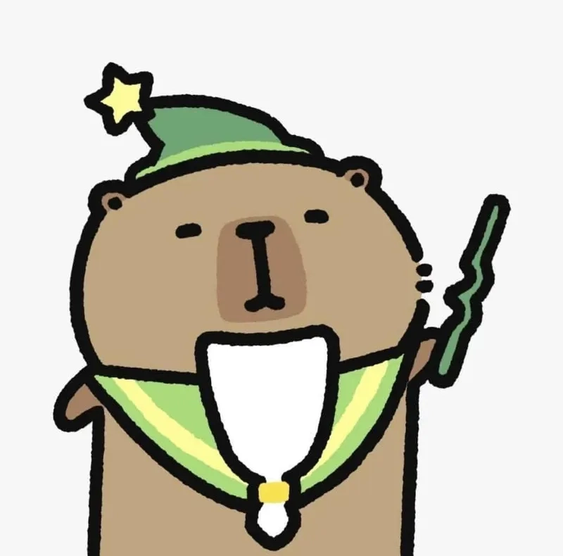 Chibi hình ảnh capybara cute chibi với phong cách anime độc đáo