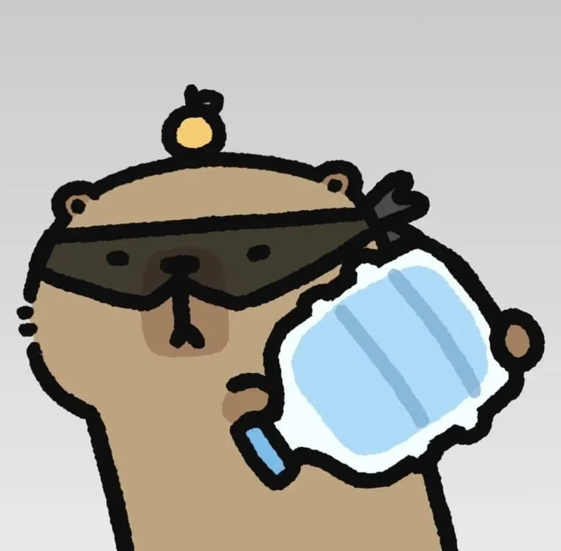 Capybara chibi avatar để làm ảnh đại diện cực chất