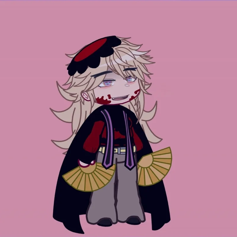 Douma Akaza chibi cute và cặp đôi chibi siêu dễ thương