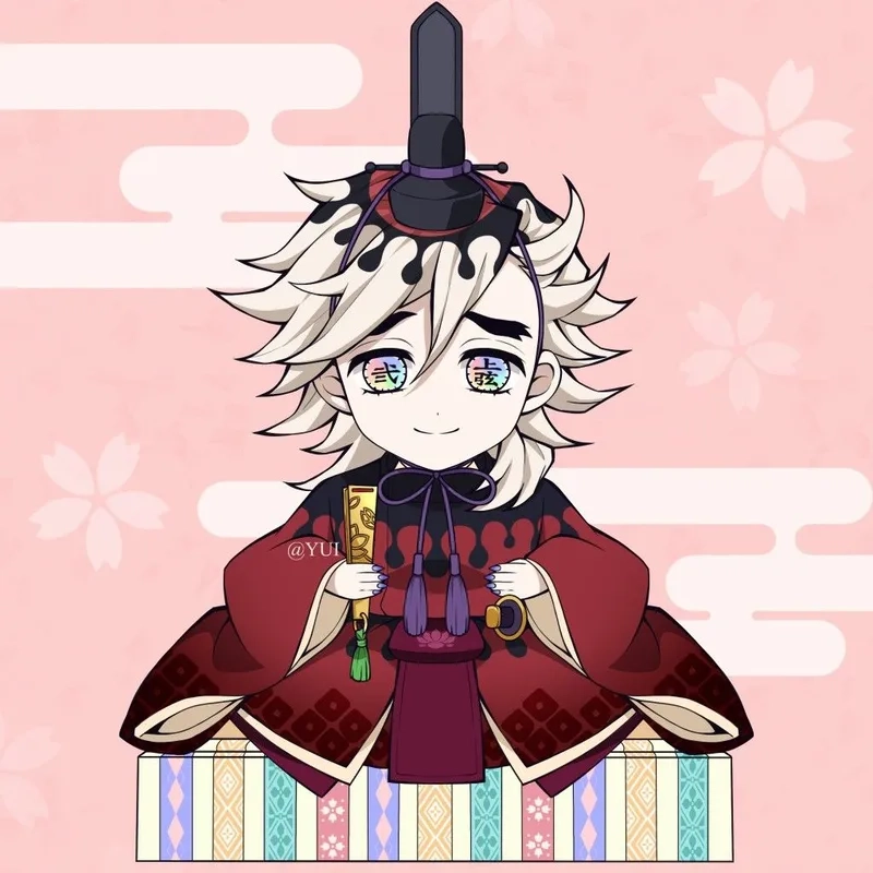 Tải ngay Douma chibi png để làm sticker hoặc hình nền
