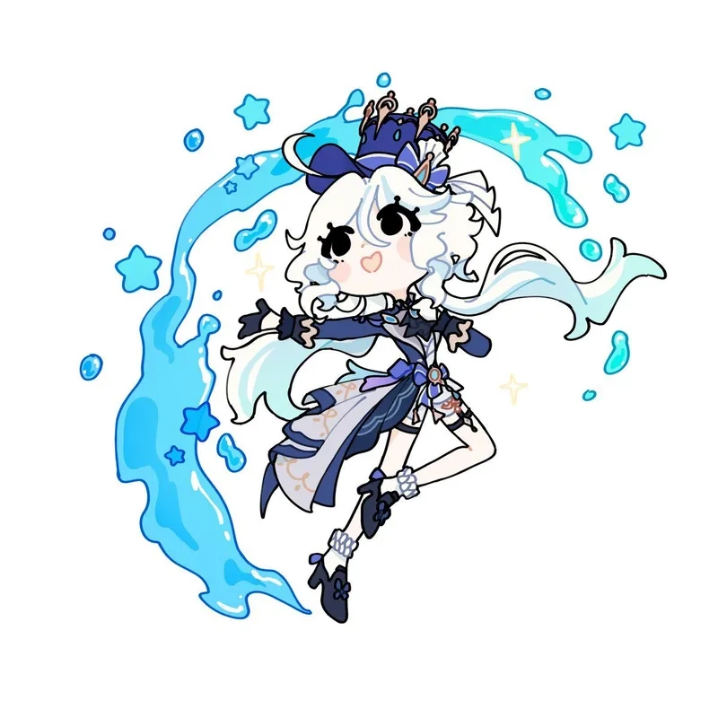 Cười thả ga với Furina chibi meme siêu hài hước