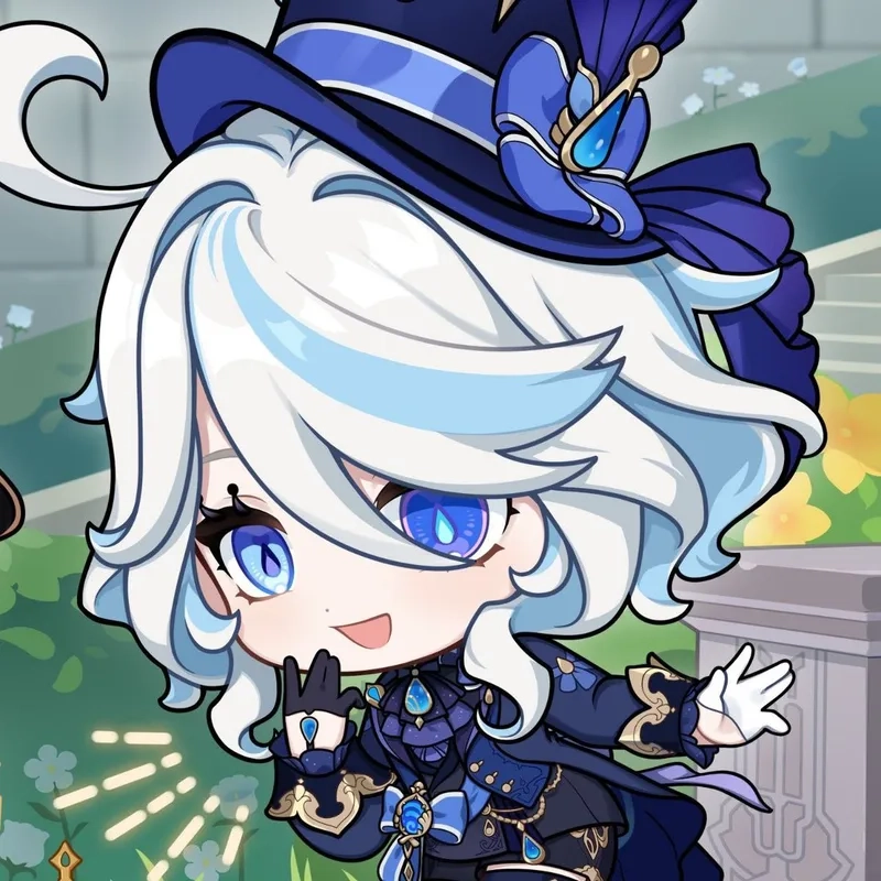 Sưu tầm Furina chibi official với thiết kế chính thức từ game