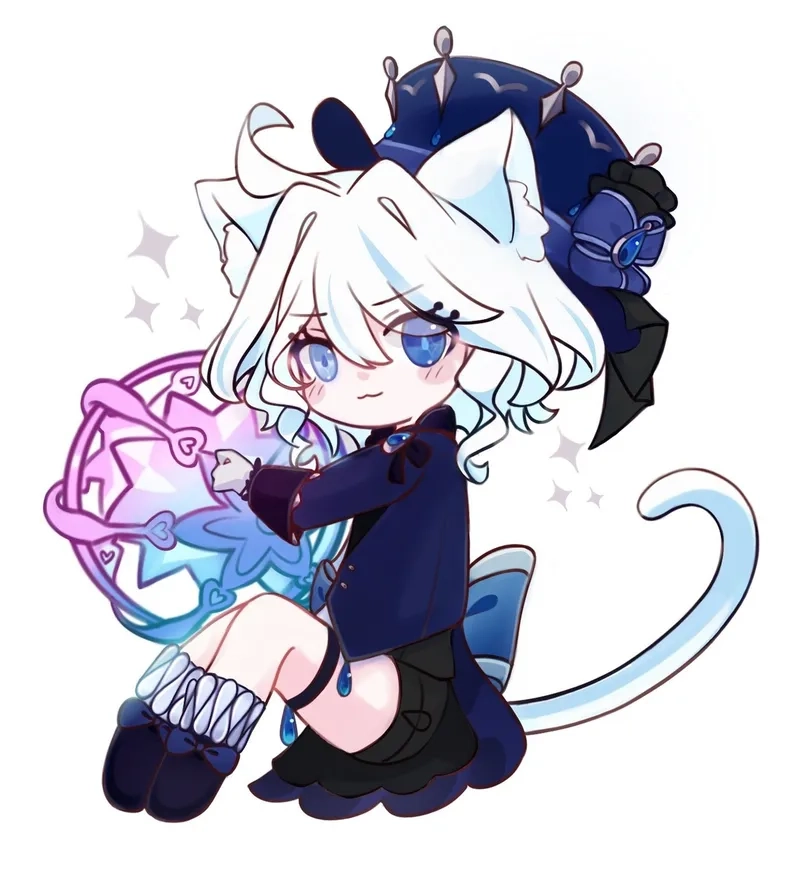 Tạo Furina chibi pfp để làm ảnh đại diện mạng xã hội