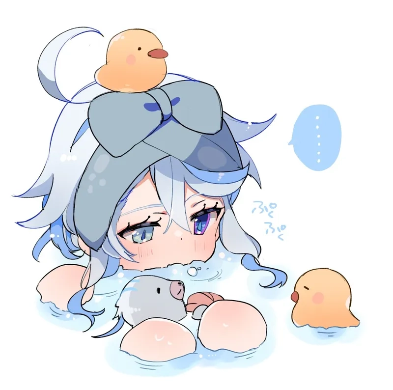 Tải Furina chibi png transparent để làm thiết kế sáng tạo
