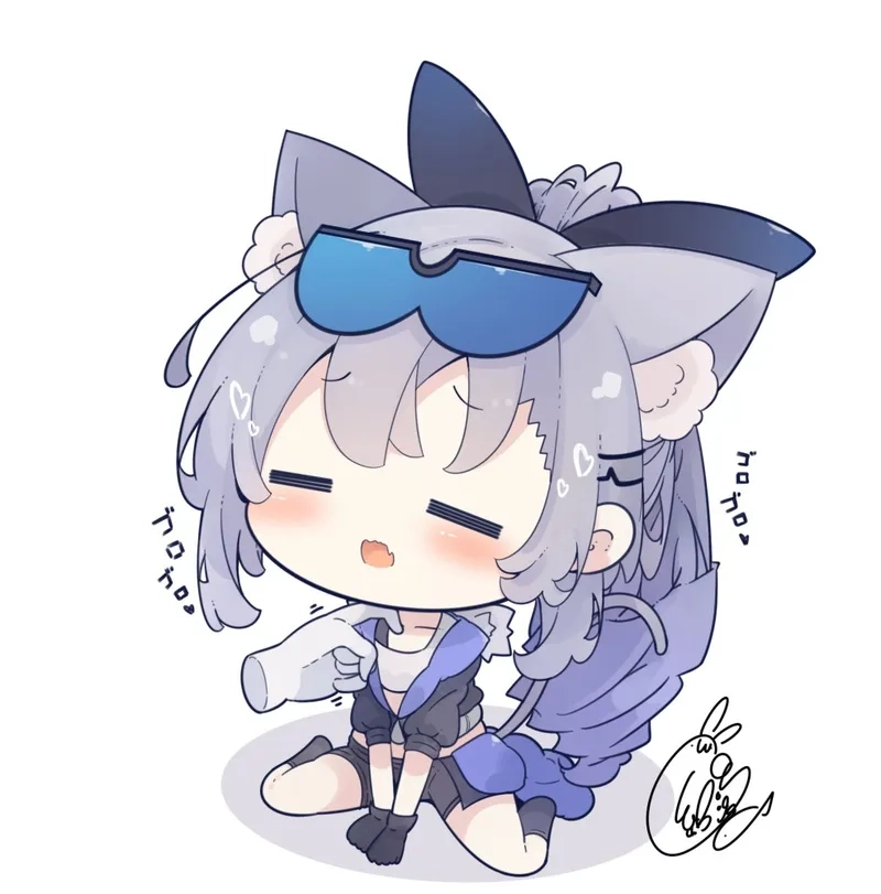 Tải Furina chibi transparent để làm sticker hoặc hình nền
