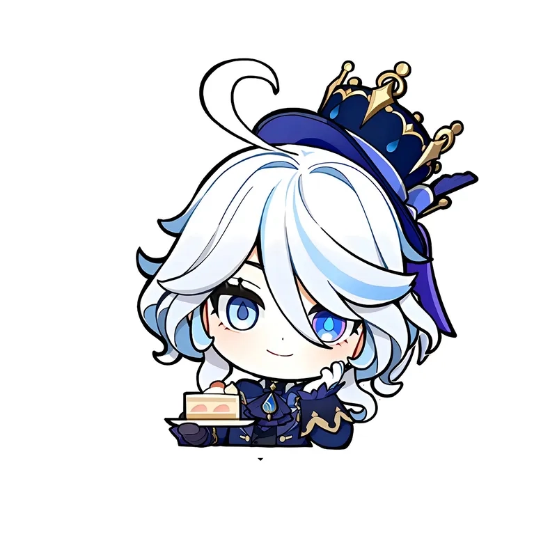 Tải Furina chibi transparent png để làm thiết kế độc đáo