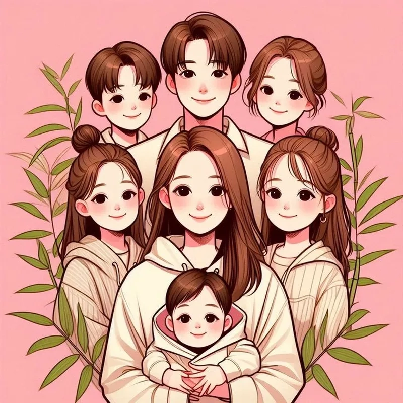 Khám phá bộ sưu tập ảnh gia đình chibi siêu đáng yêu ngay hôm nay