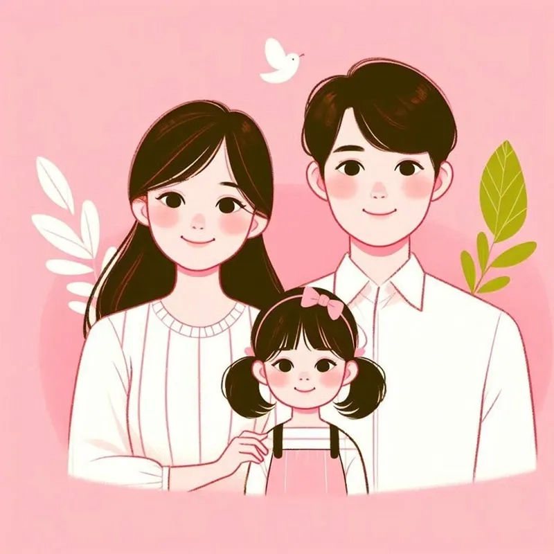 Lưu ngay chibi gia đình cute để làm mới giao diện mạng xã hội