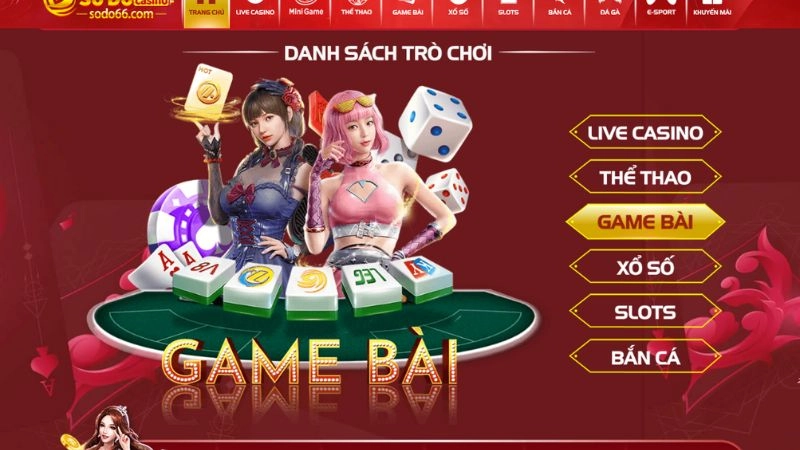 Giới thiệu về sảnh game bài Sodo66
