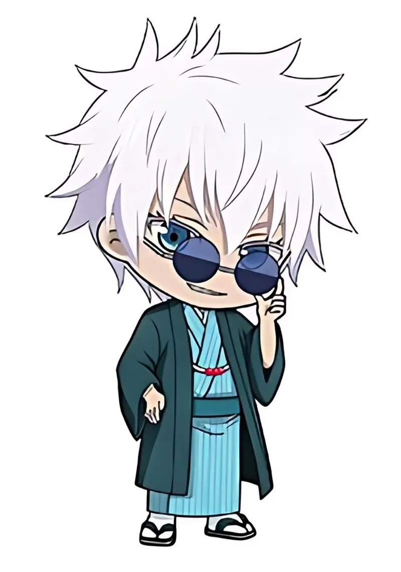 Hướng dẫn cách vẽ Gojo chibi đơn giản cho người mới