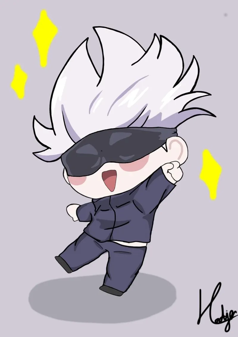 Học draw Gojo chibi để tạo nhân vật siêu ngầu