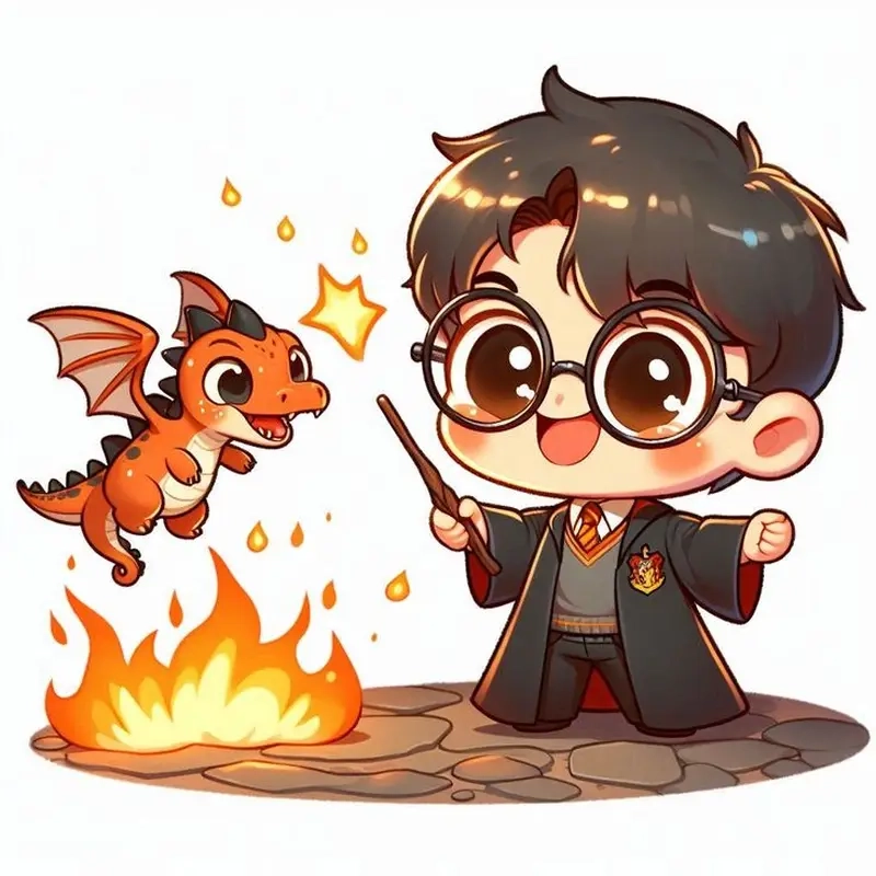 Khám phá chibi Harry Potter để làm mới thiết kế sáng tạo
