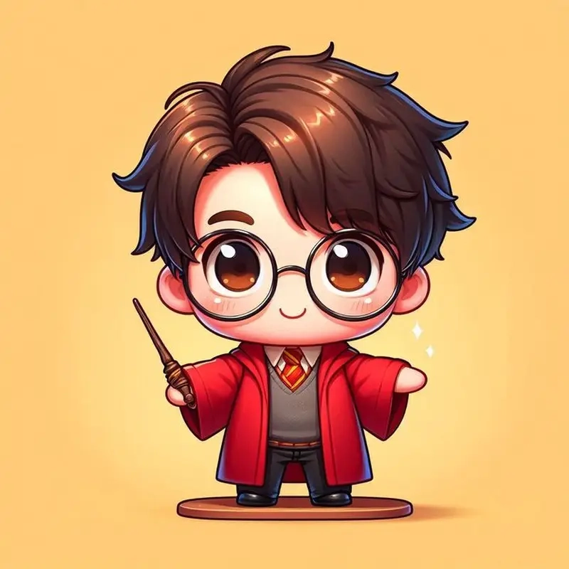 Tải Harry Potter chibi background để làm mới giao diện
