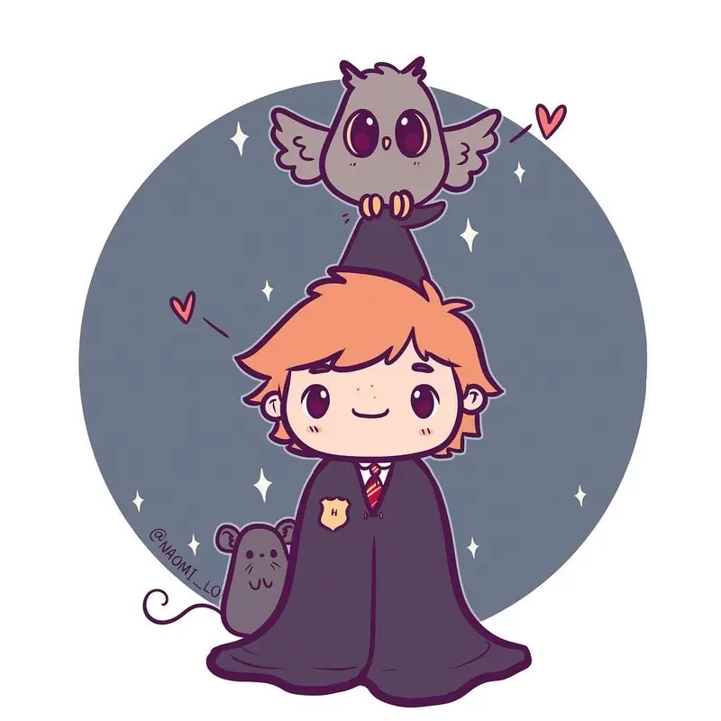 Khám phá Harry Potter chibi christmas cho bài đăng lễ hội