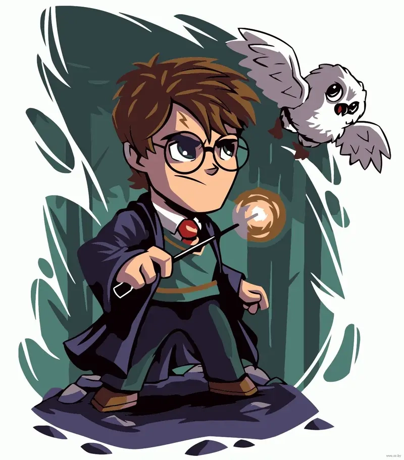 Sưu tầm Harry Potter chibi clipart để làm đẹp bài viết