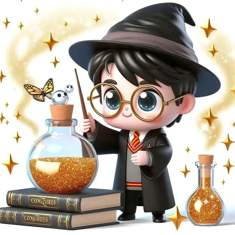 Tải Harry Potter chibi coloring pages để sáng tạo cùng fan