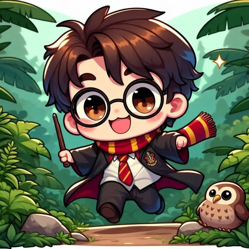 Tạo nội dung bắt mắt với Harry Potter chibi drawings