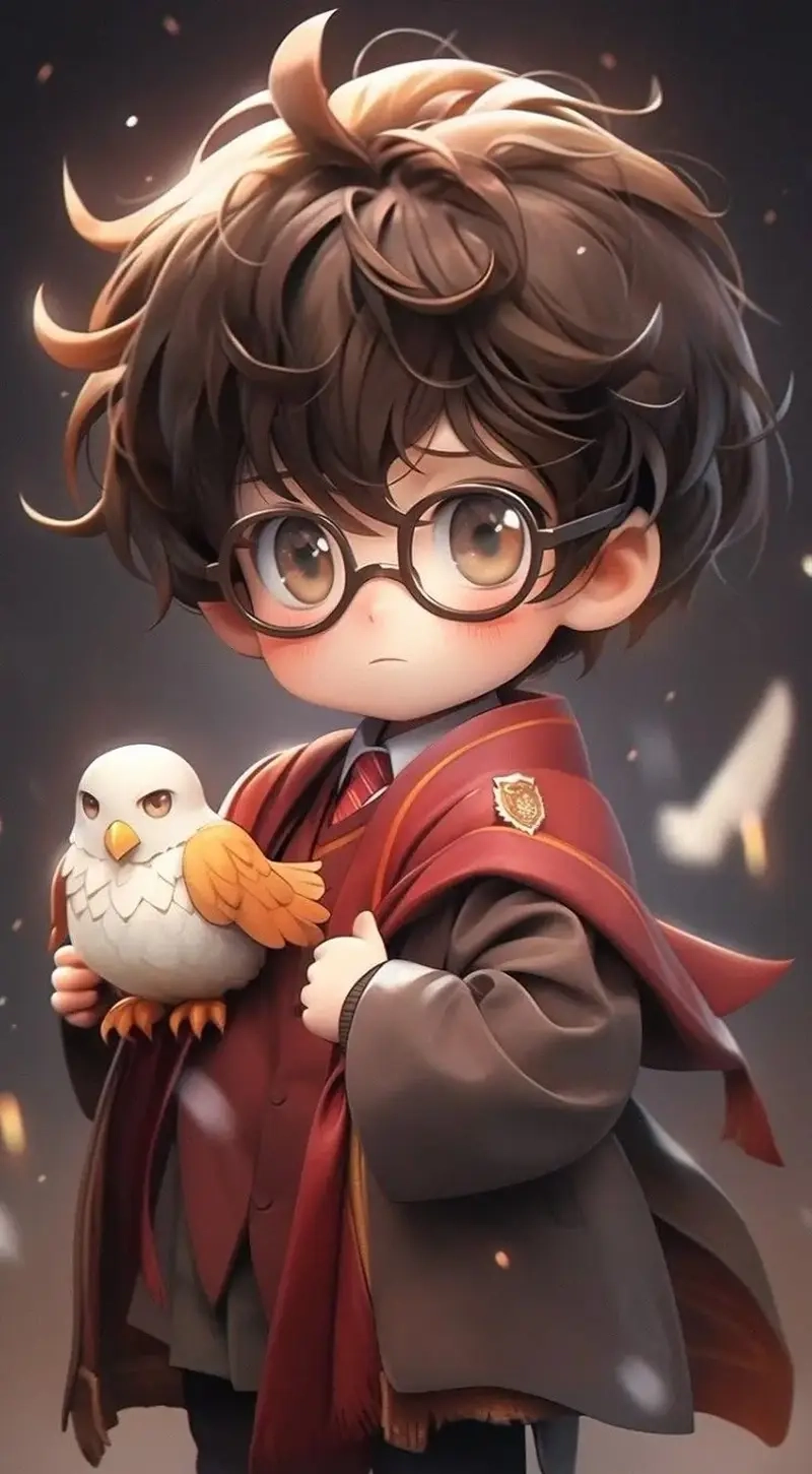 Sử dụng Harry Potter chibi stickers cho bài viết ấn tượng