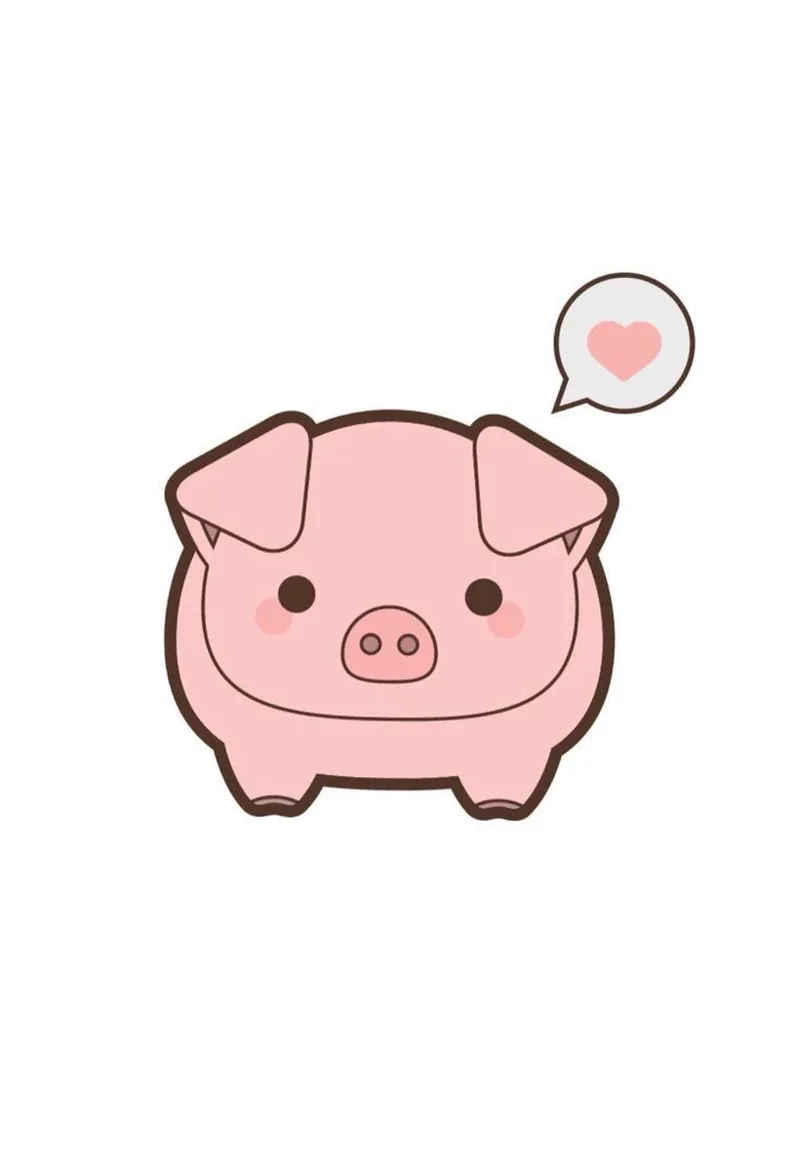Tải chibi lợn để làm mới màn hình điện thoại